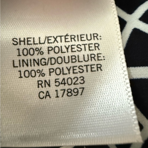 Banana Republic Black & White Geometric Print Skirt Size 4 - Picture 3 of 4